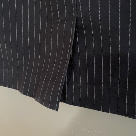Talbots‎ Navy Pinstripe Stretch Skirt – 10 P | Cotton Blend - Picture 8 of 8